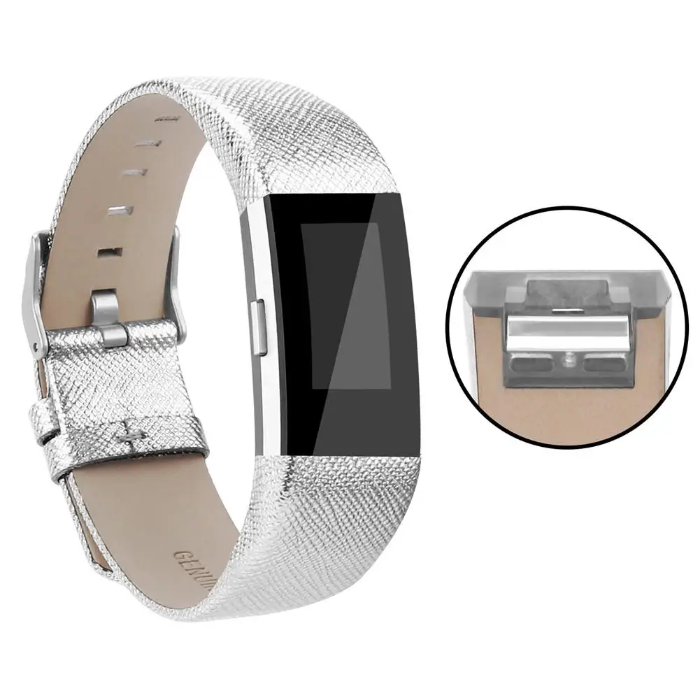 Умный Фитнес-браслет наручный ремешок на замену ремешок для FitBit Charge 2 Натуральная кожа ремешок для FitBit Charge 2