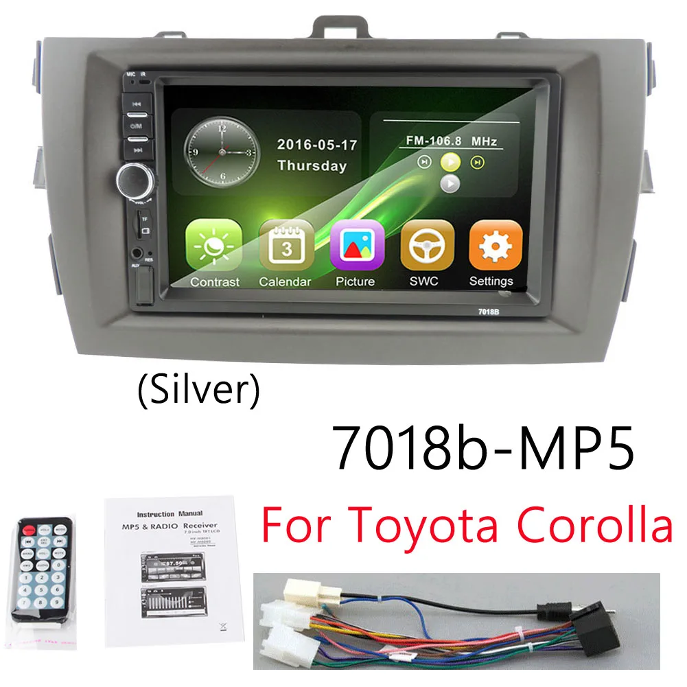 Автомобильный Радио Android 8,1 мультимедийный плеер для Toyota Corolla E140/150 2006 2007 2008 2009 2010 2011 2012 2013 wifi gps навигация
