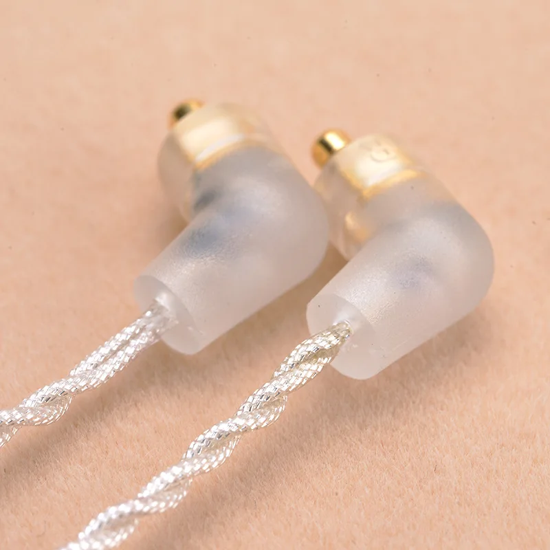 Кабели для наушников MMCX посеребренный, сменный кабель для Shure SE215 SE315 SE425 SE535 SE846 для Logic UE900