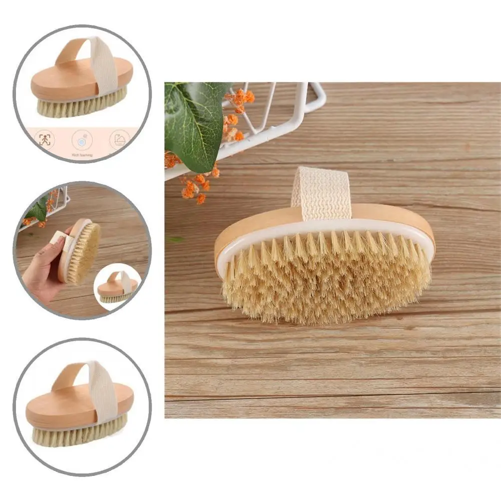 

Новинка 2021, отшелушивающая искусственная щетка для ванной комнаты с натуральной щетиной кабана, Прямая поставка