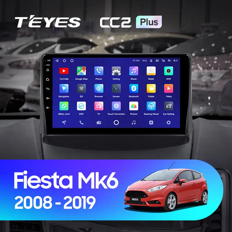 TEYES CC2L и CC2 Plus Штатная магнитола For Форд Фиеста 6 Ford Fiesta Mk 2008 2019 Android до 8 ЯДЕР + 128ГБ