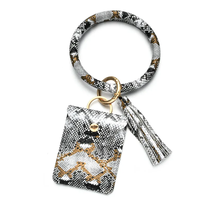 Новый Змеиный узор брелок для карт сумка женщин и мужчин разноцветный кошелек