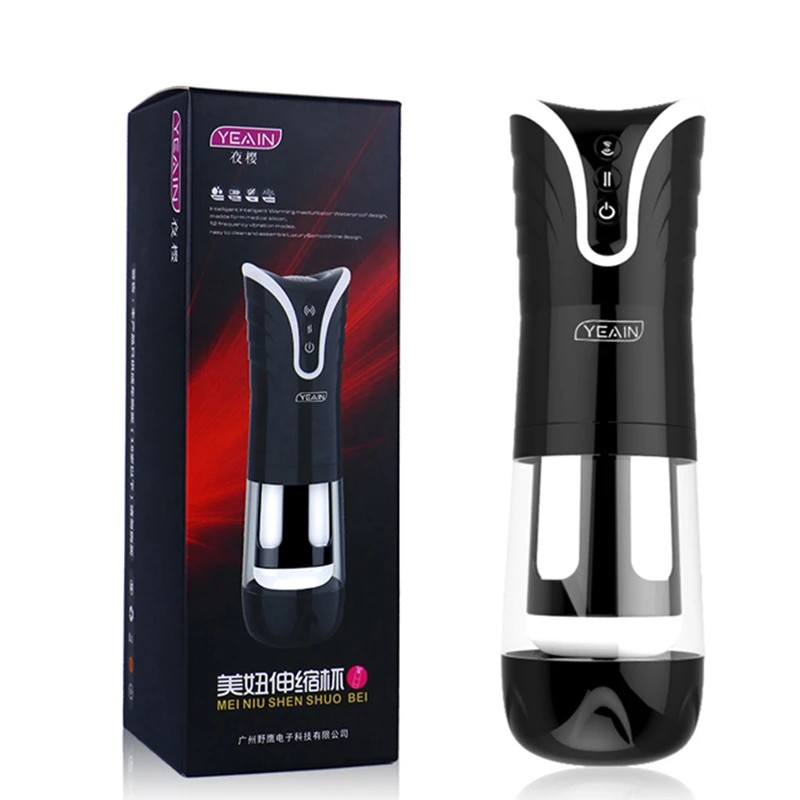 YEAIN оральный сосущий Телескопический Мужской мастурбатор с голосовым