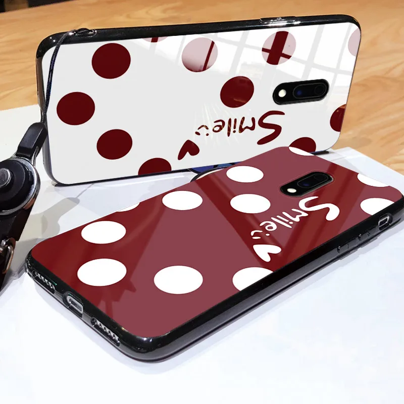 Чехол для телефона OnePlus 7t 5T 6 6t 7 Pro из закаленного стекла с натуральным лисьим