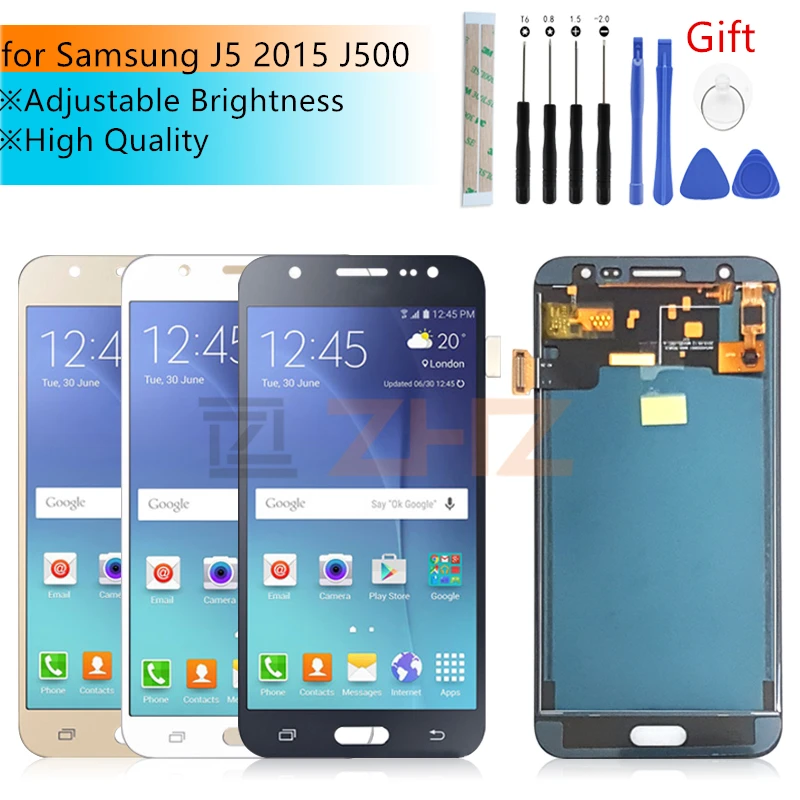 Дигитайзер сенсорного экрана в сборе для Samsung Galaxy J5 2015 J500 J500F J500FN J500M J500H запасные