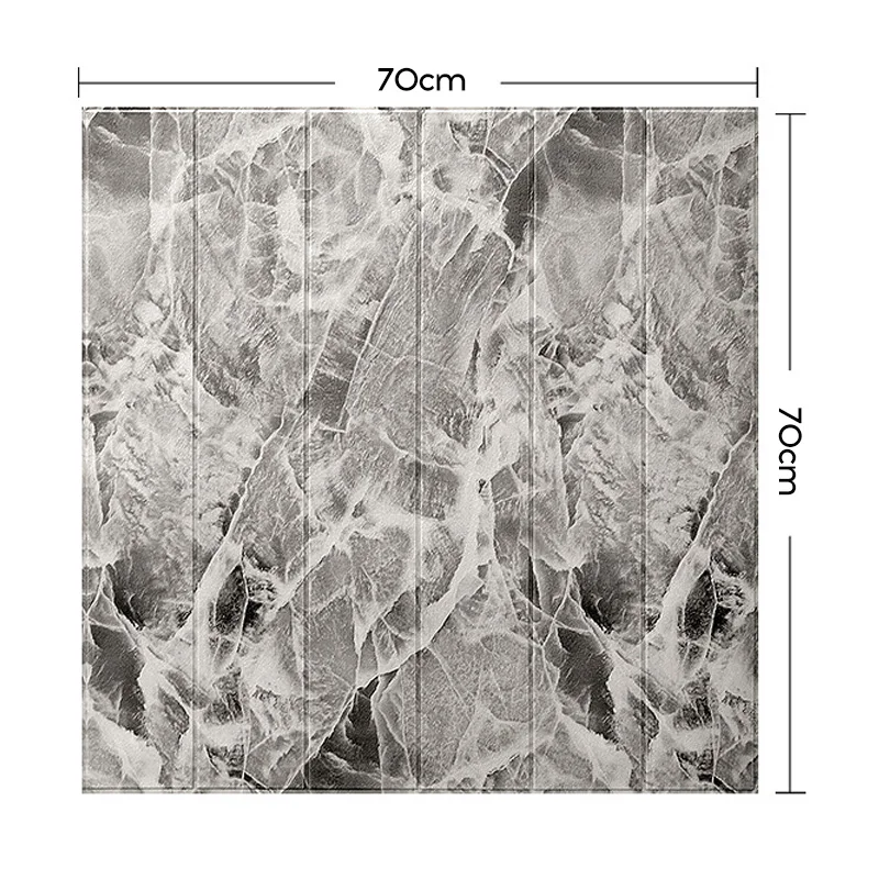 

New Background wall decoration wallpaper Waterproof anti-collision foam wall sticker 3D retro imitation wood grain wall sticker