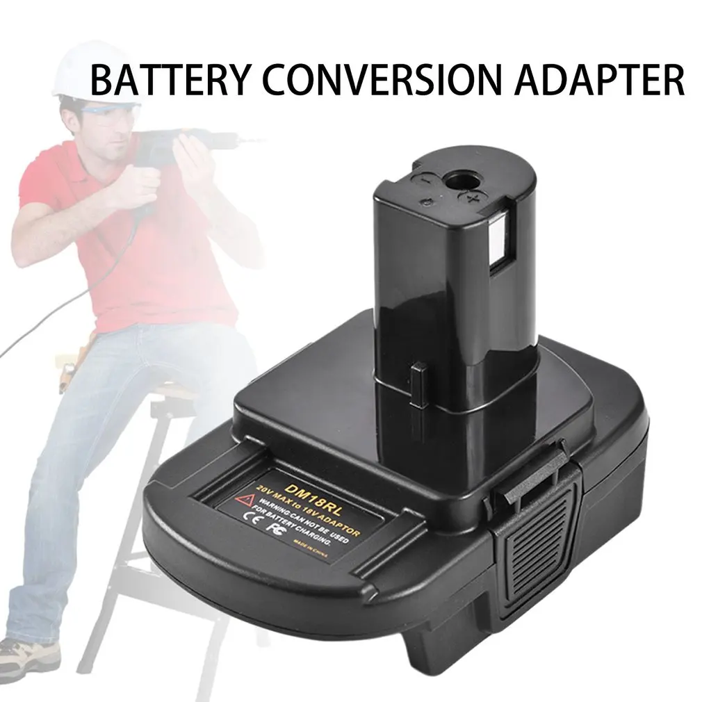 

DM18RL Battery Converter Adapter USB DM20ROB For RYOBI Convert DEWALT 20V Milwaukee M18 to 18V Battery Adapter