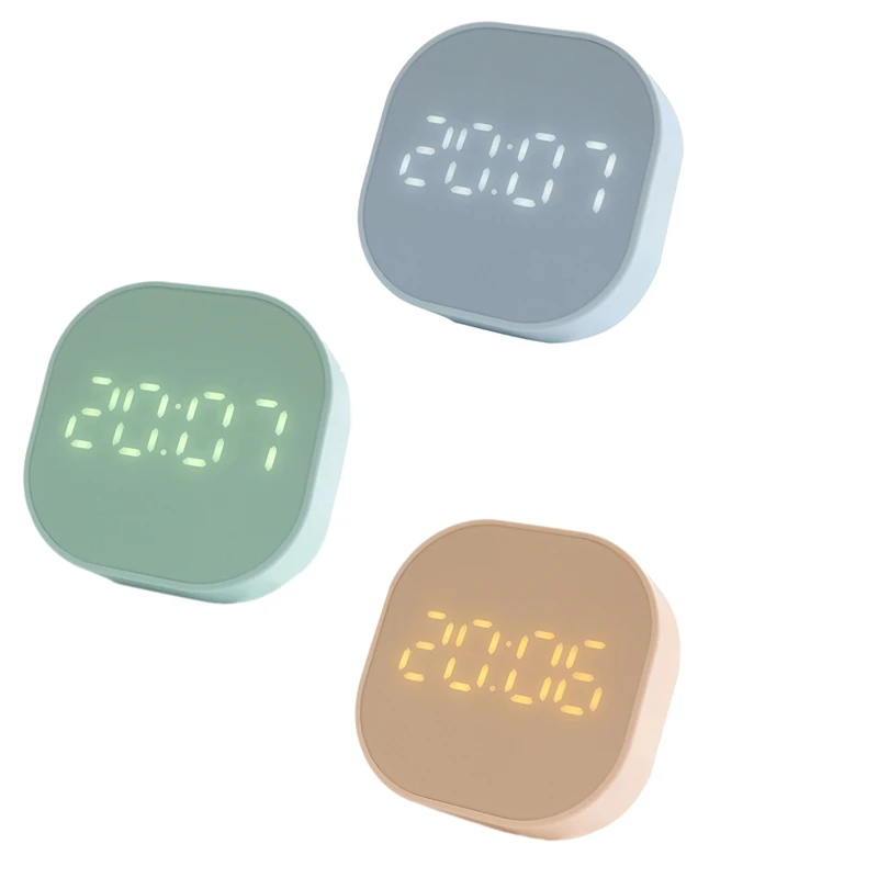 

Digital Alarm Clock, Battery LED Bedside Desk Clocks with Temperature Countdown Timer Magnetic for Bedroom Kitchen