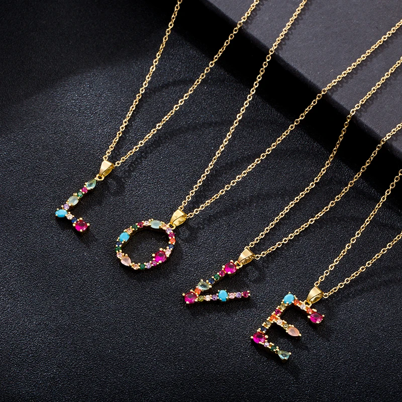 Цепочка с подвеской из нержавеющей стали 26 буквами | Украшения и аксессуары