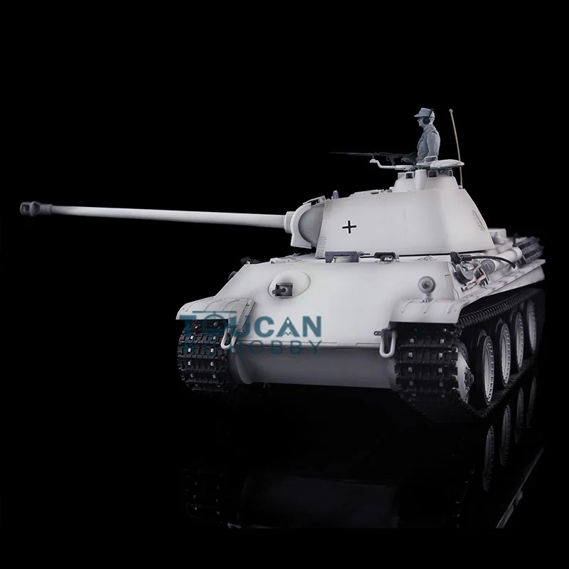 Heng Long 1/16 Снежный RC Танк 7.0 пластиковая немецкая пантера G RTR 3879 360 ° вращающаяся