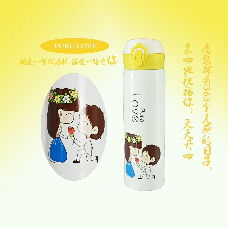 400 мл Термос из нержавеющей стали бутылка для воды милый подарок термальные