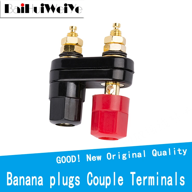 Лидер продаж банан Вилки пара терминалы красные, черные разъем уселитель для электрогитары с пост разъем для динамика типа «банан» Джек