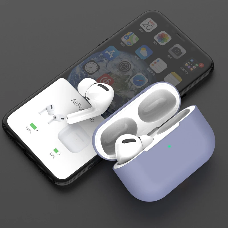 Силиконовый чехол для AirPods Pro беспроводной Bluetooth Apple Air Pods 3 наушников аксессуар