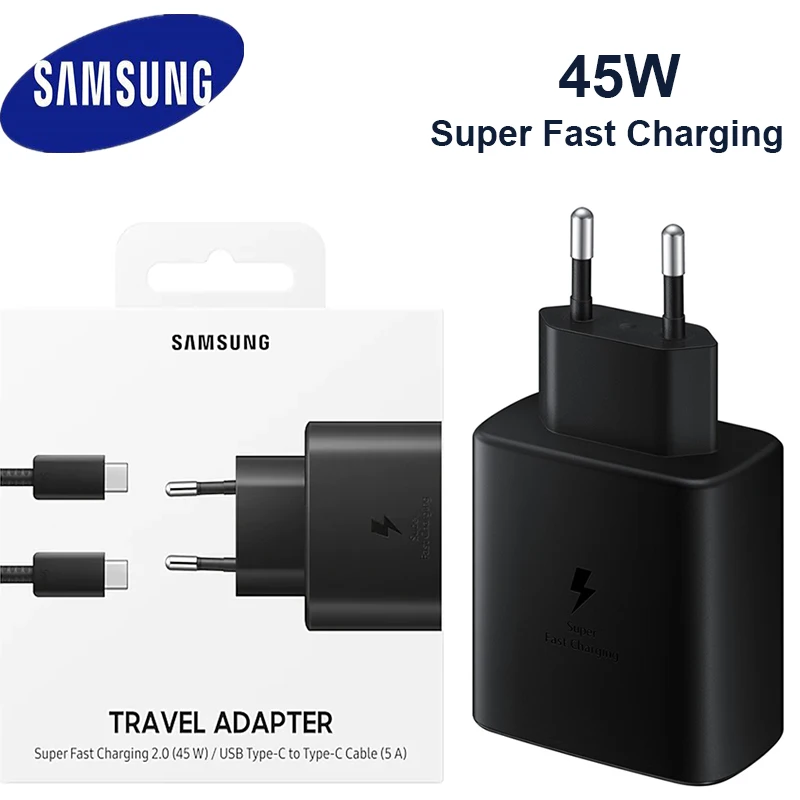 Оригинальное быстрое зарядное устройство 45 Вт с кабелем типа C для Samsung GALAXY Note 20 2110