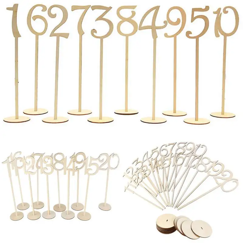 10/20 один набор отдельно стоящая Свадебная вечеринка деревянный стол держатель