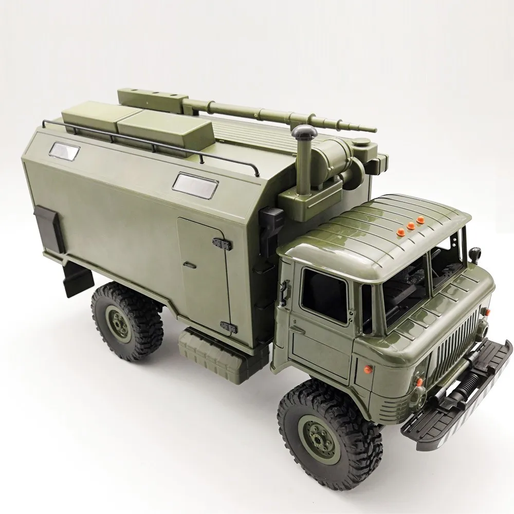 WPL B24 ZH 1/16 2,4G 4WD RC грузовик Военный Грузовик Рок Гусеничный командный Коммуникационный автомобиль RTR игрушка авто армейские грузовики vs WPL B36