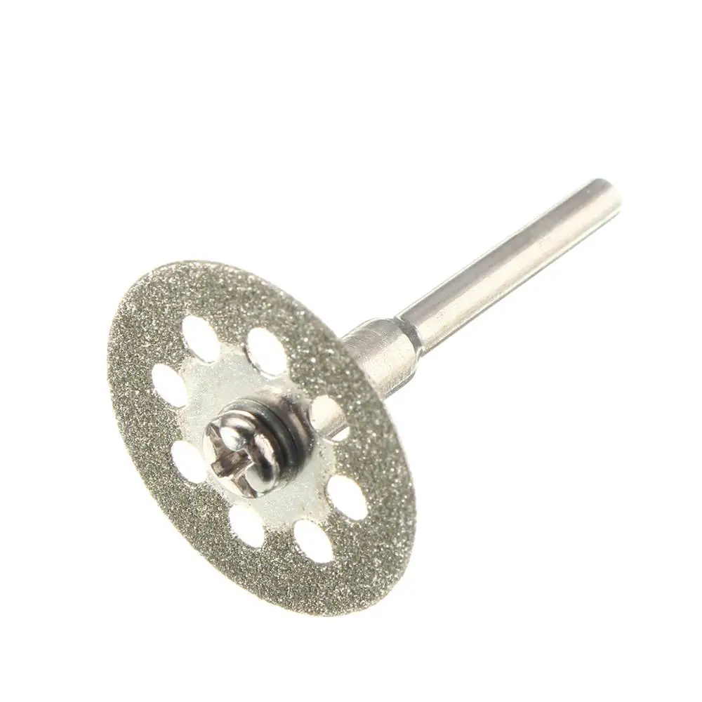 

10pcs 22mm Diamond Coated Saw Blade 9 Holes Cutting Discs with 2pcs Mandrel for Dremel