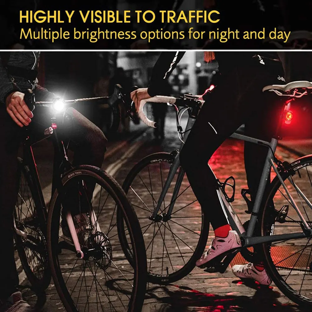 

Bike Light Waterproof Rear Tail Light LED USB Rechargeable Mountain Bike Cycling Light Taillamp Safety Warning Light 6 Mode