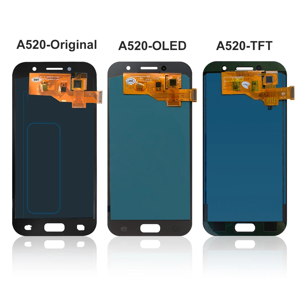 ЖК дисплей Super AMOLED 5 0 дюйма A520 для SAMSUNG Galaxy A5 2017 сменный с сенсорным экраном и