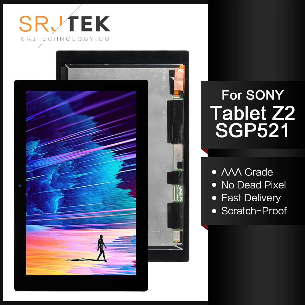 ЖК дисплей SRJTEK Tablet Z2 для Sony Xperia SGP521 с сенсорным дигитайзером сменный матричный