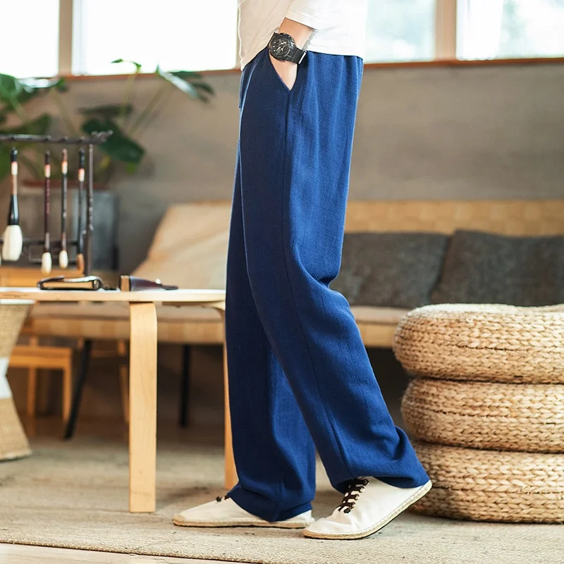 

Chinese Style Streetwear Cotton Linen Pants Men Joggers Sweatpants Harem Pants Men 5Xl Trousers Men Pants Hip Hop 2019 KK3237