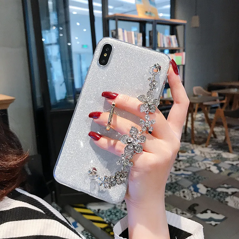 Роскошный блестящий браслет чехол для huawei Y9 Y7 Y6 Y5 Y3 ii премьер-профессионал Enjoy 9 8 Plus P Smart Z чехлы