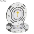 Профессиональные Техасские покерные чипсы 25 шт.лот развлекательные монеты в долларах 14 г цветные липкие глиняные чипсы оптом дешевые чипсы