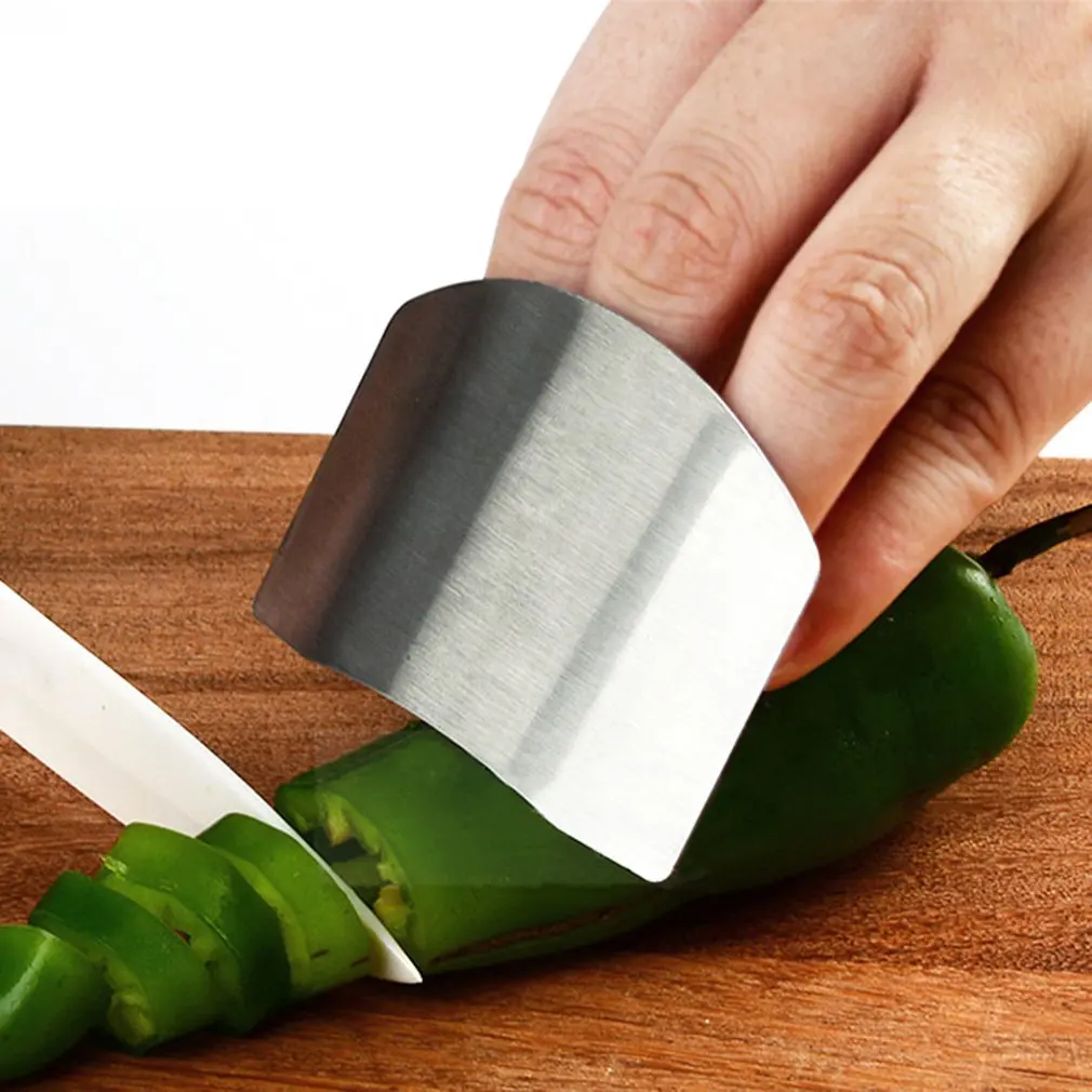 Stainless Steel Finger Guard Protect Hand Protector Safe Slice Knife Cutting Protection Kitchen Tool | Дом и сад
