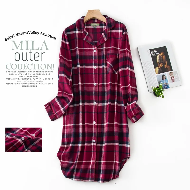 Большие размеры модное зимнее ночное платье женские ночные рубашки одежда для