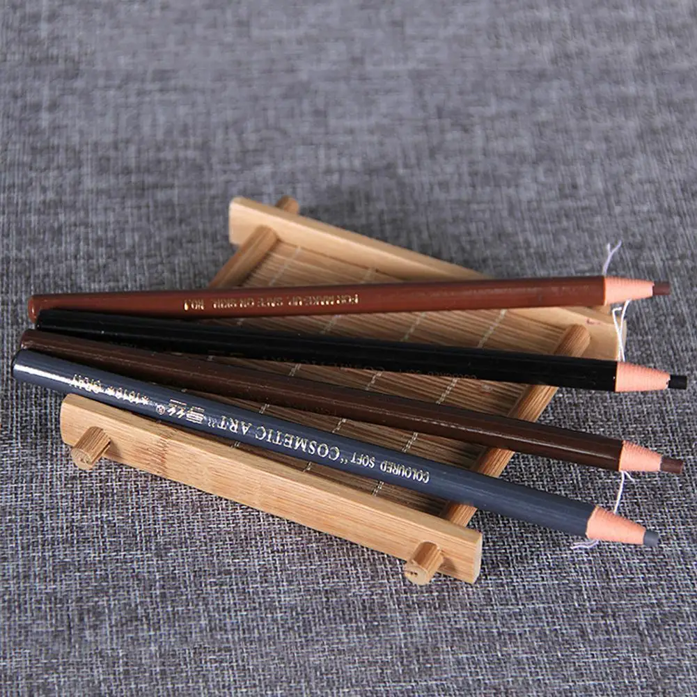 

5 Colors Eyebrow Pen Waterproof Long Lasting Natural Cosmetics Brush Pencil Black Grey Makeup Brown Eyebrow C6X8