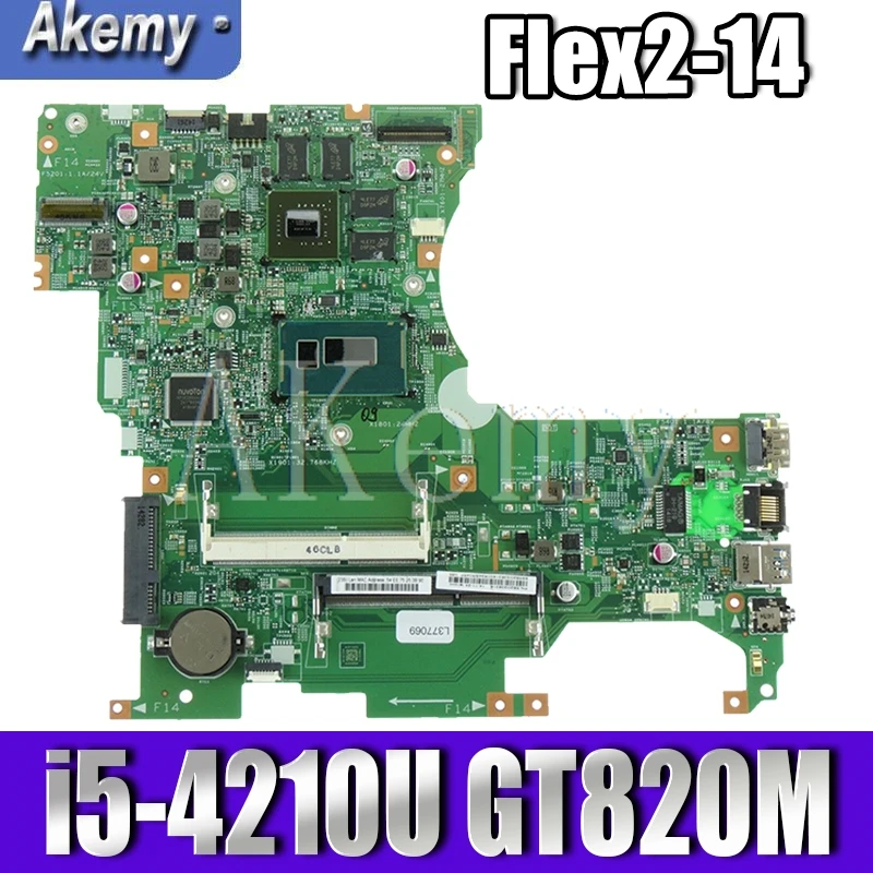 Материнская плата для ноутбука LF14M MB 13281-1 448 00X01 0011 FLEX 2-14 с процессором I5 DDR3L 100% |