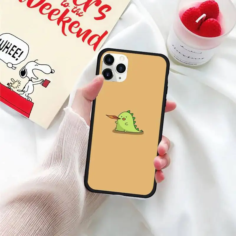 

Cute Animal Dinosaur Phone Case For iphone 5S 6S 7 8 11 12 XR XS SE Plus Pro ProMax Cover Fundas Coque
