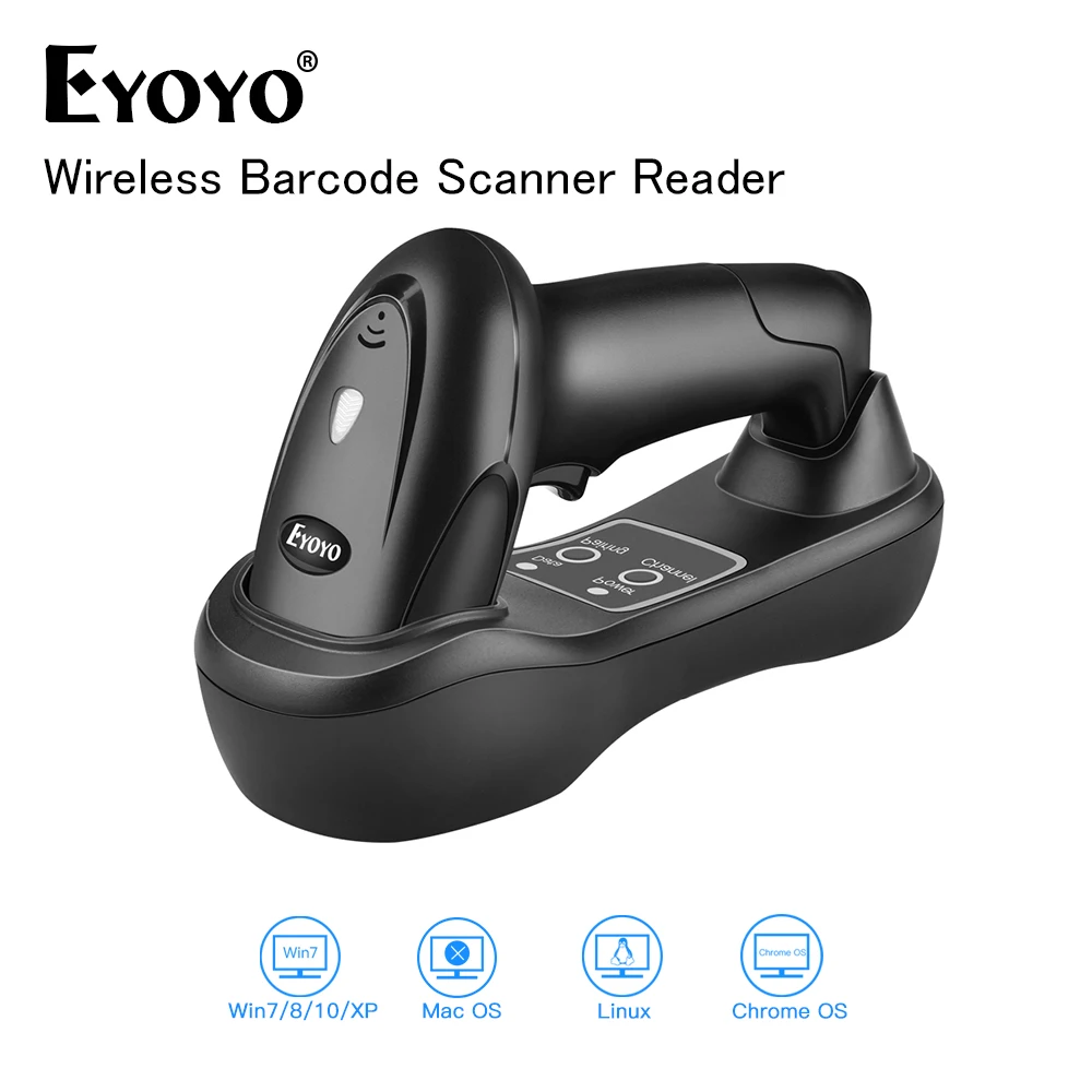Портативный беспроводной сканер штрих кода Eyoyo EY 6900D 1D с USB разъемом|Сканеры| |