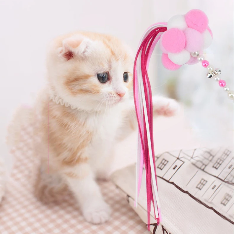 Забавные кошачьи палочки с кисточками игрушки для кошек Интерактивная волшебная