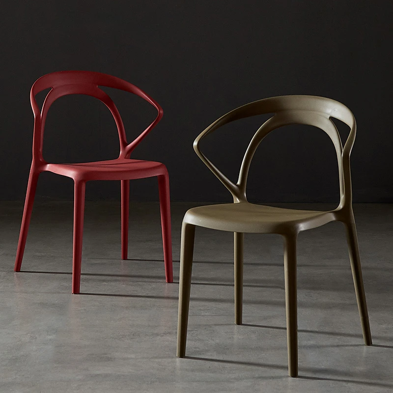 Северная Европа пластиковый стул для взрослых утолщенная спинка перила