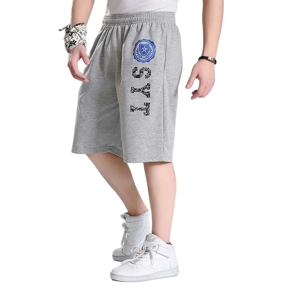 

Men Fashion Sportswear Shorts Straight Loose Baggy Sweat Shorts Pants Hiphop Harem Elastic Waist Streetwear Plus Size Clothing