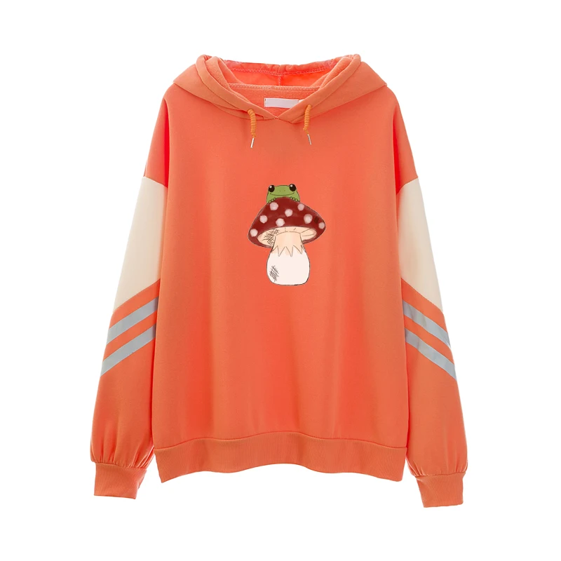 

Женская винтажная толстовка с капюшоном в виде лягушки