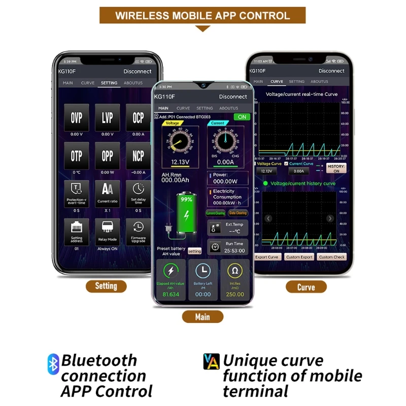 Многофункциональная батарея кулометр Напряжение Ток Мощность мощность