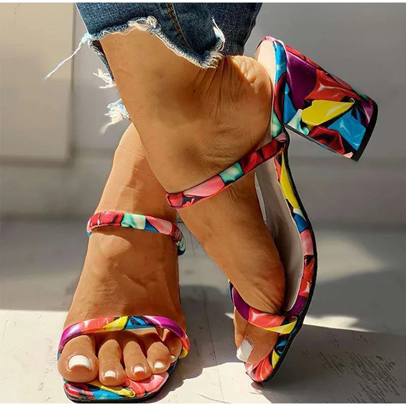 

Summer Women Slippers Women's Colorful Rome Slides Ladies High Heels Woman Plus Size 35-43 Female Outdside Shoes New
