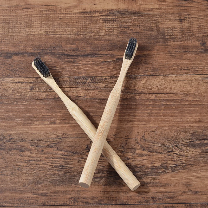 Детская бамбуковая зубная щетка 10 шт. детская мягкая Экологичная биоразлагаемая