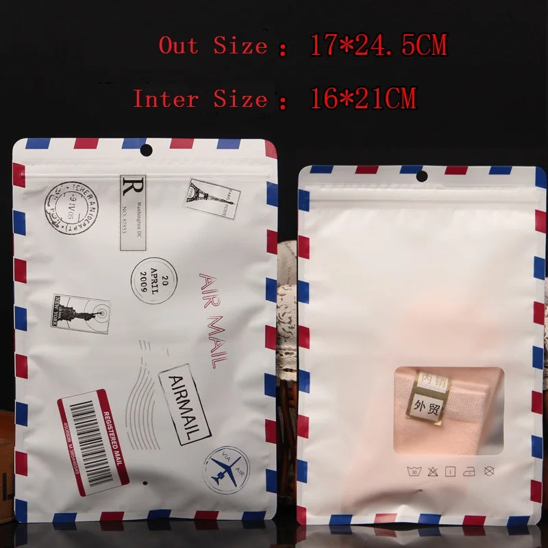 Style B 500 шт 14*20,5 см/17*24,5 см застежка-молния алюминиевой фольги Reclosable мешок нижнее белье трусы для хранения майлар фольга Ziplock упаковка мешок - Цвет: Style B