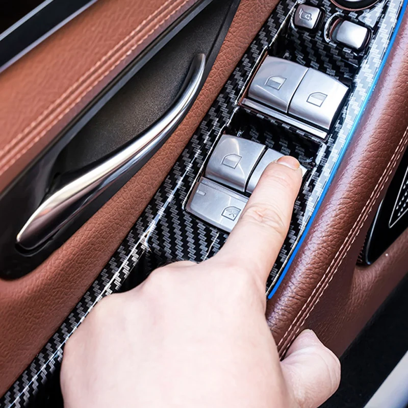 Углеродного волокна двери окна Крышка переключателей панели управления