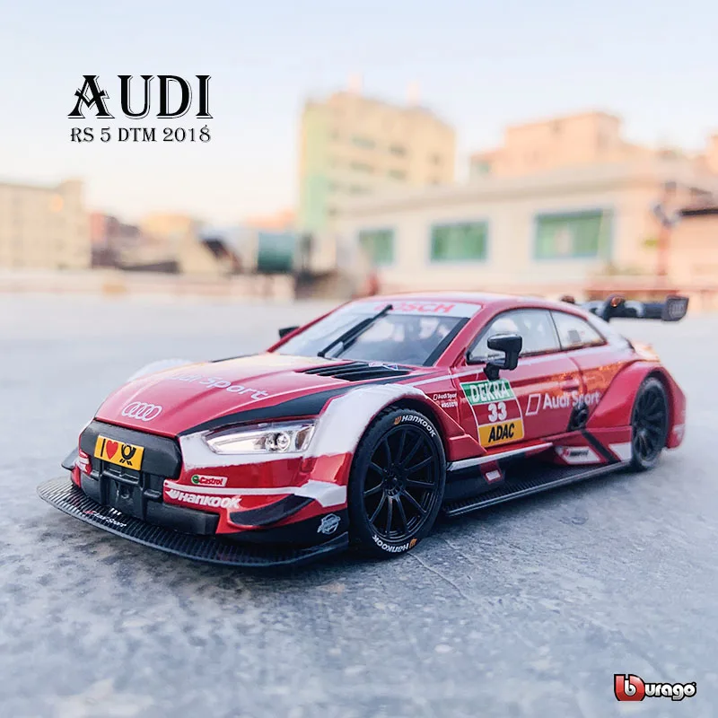 Новинка Лидер продаж модель автомобиля Audi RS5 DTM 2018 WRC из сплава для ралли и гонок