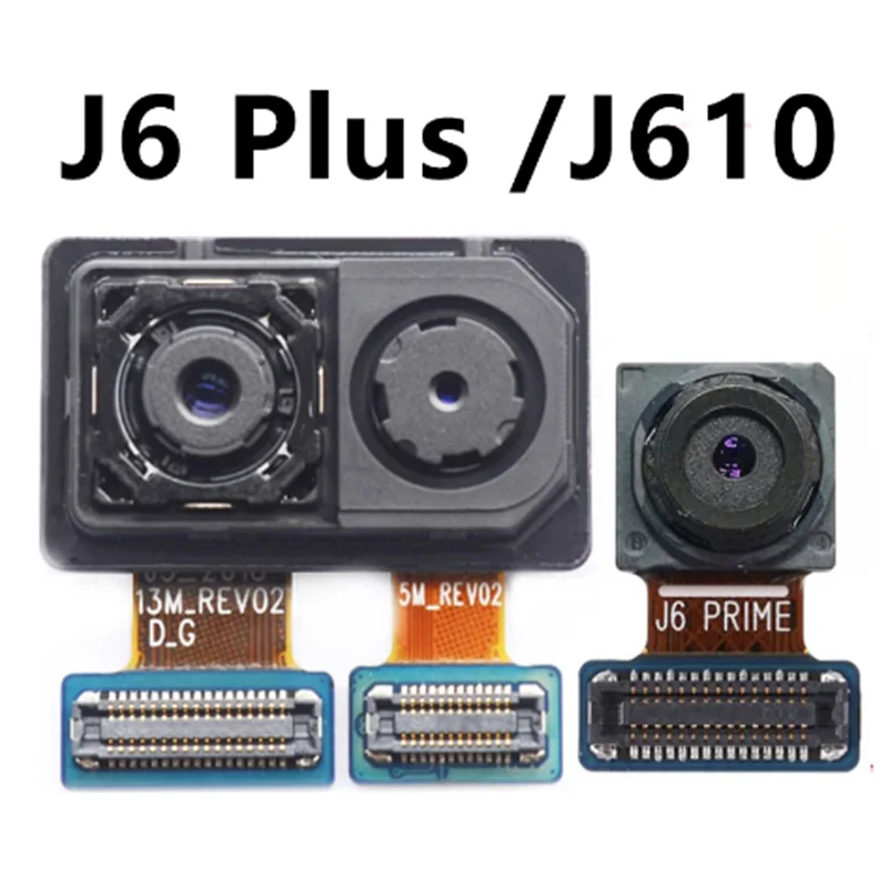 Большая основная задняя камера для Samsung Galaxy J610 J610F, маленький модуль, гибкий кабель для фронтальной стороны