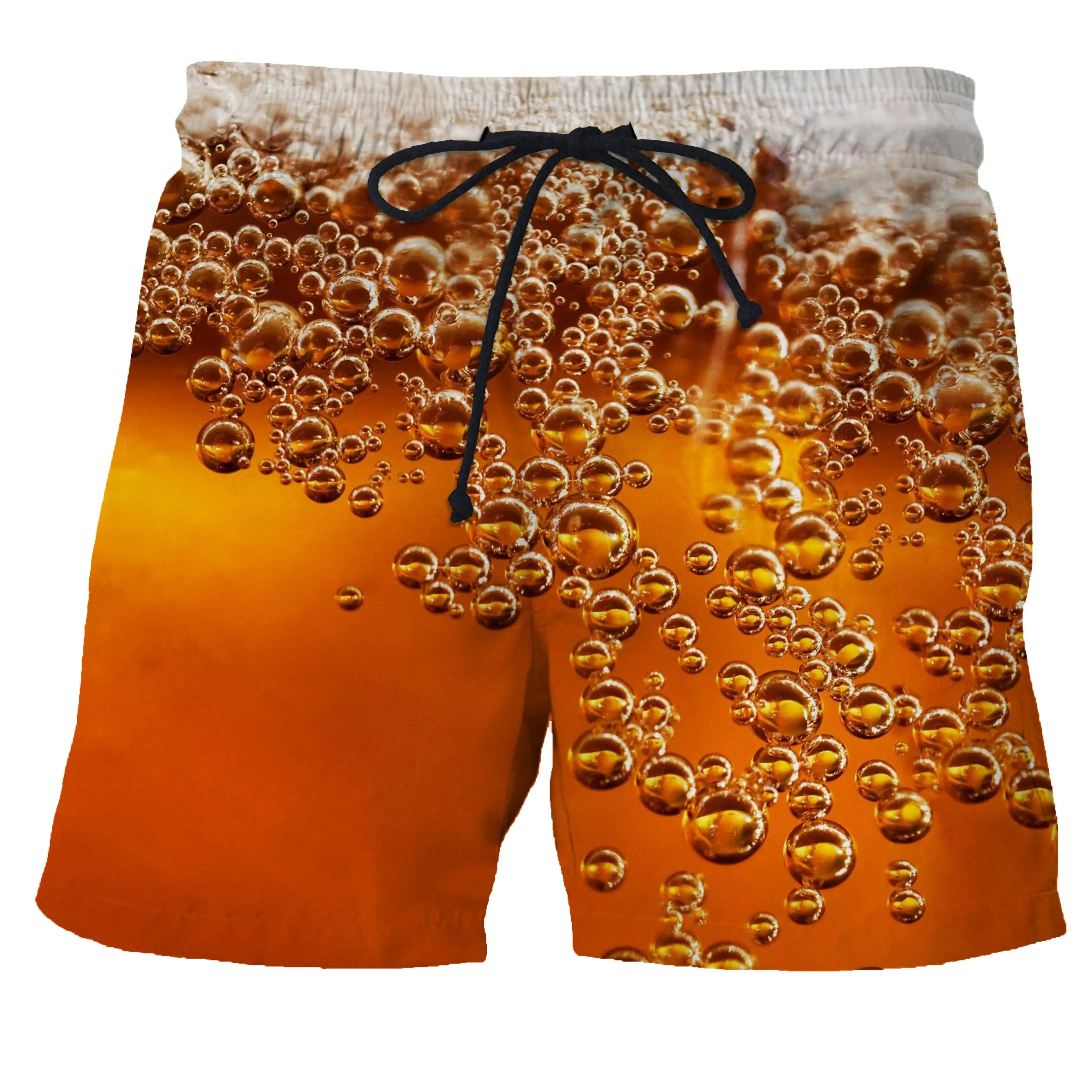 

2021 summer beer 3D printing casual beach shorts Mascuino gym street men's resort shorts fashionable sports men's pants