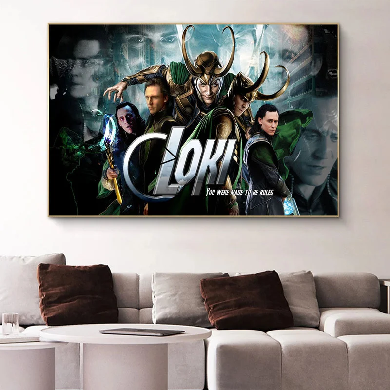 Постеры и плакаты с изображением Тома хиддлстона из сериала Marvel 2021 Локи 1 сезон