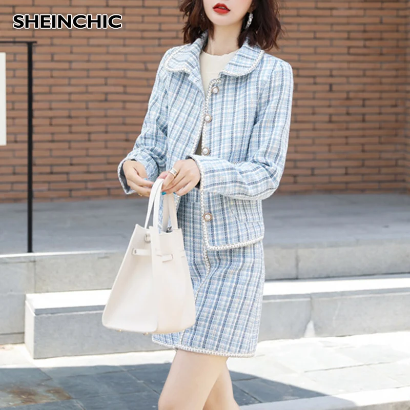 Осенне зимний дизайнерский шерстяной комплект из двух предметов для подиума