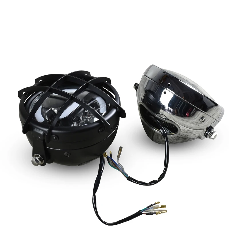 E штамп 6 5 дюймов Универсальный ретро мотоцикл модификации светодиодный головной