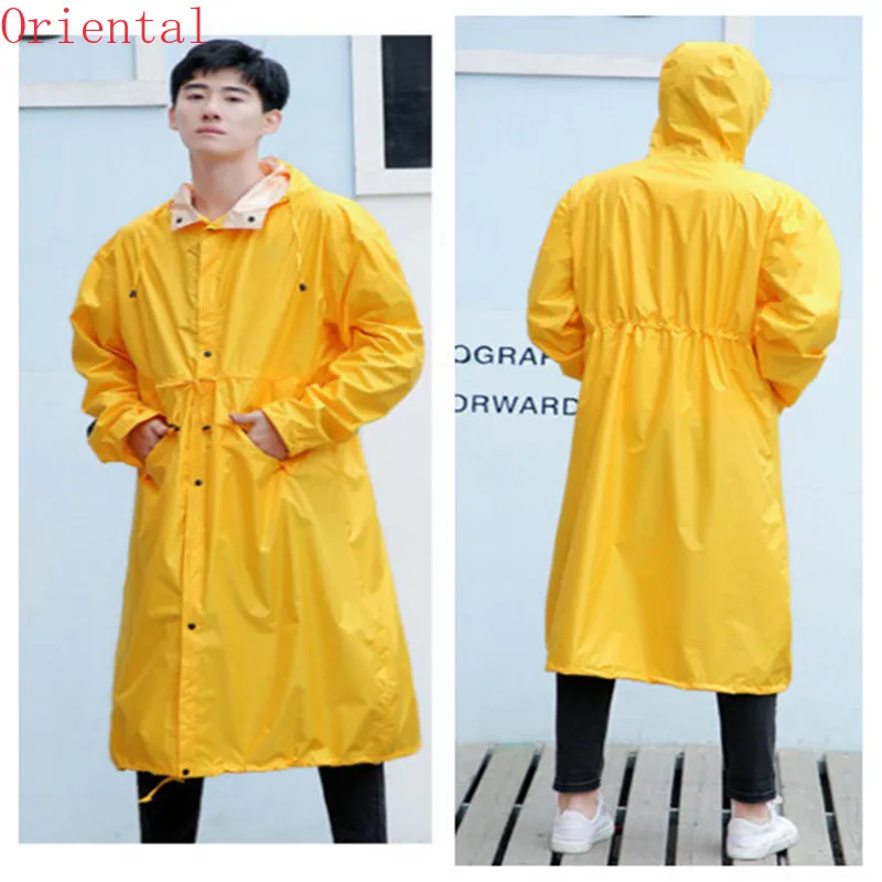 

Long Raincoats Women Men Waterproof,Outdoors Rain Ponchos Coat Jackets Female Chubasqueros Impermeables Mujer Big Size