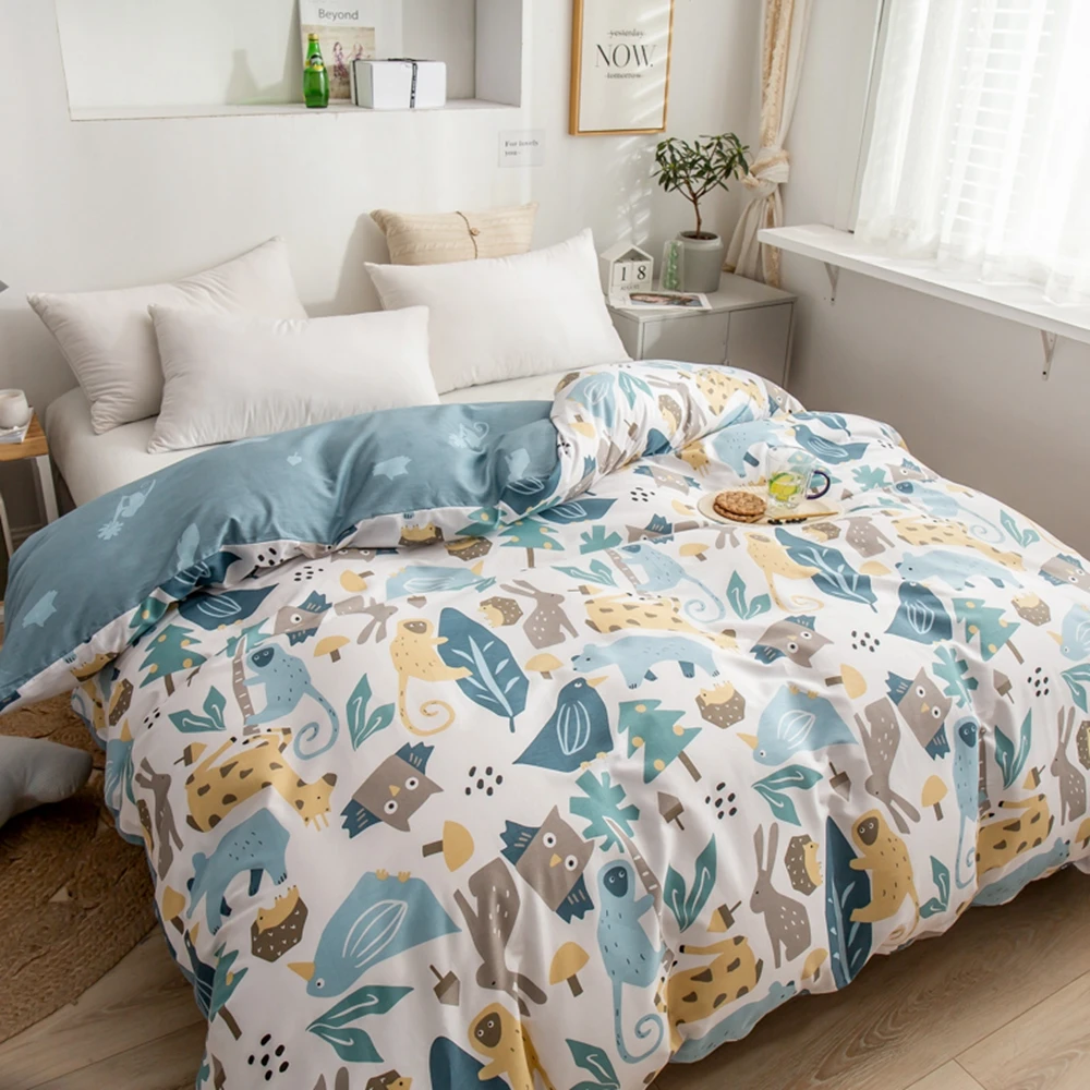 

Home Textiles Cotton Quilt Cover 1pcs Printing Soft Duvet Cover Smooth and Comfortable Comforter Warm Duvet Bedding Cover